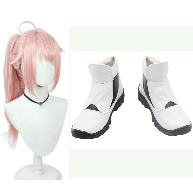 柚鳥 ナツ コスプレ靴 ブーツ コスプレ ウィッグ付き 演出服 アニメ 祭り ハロウィン クリスマス 学園祭 文化祭 仮装