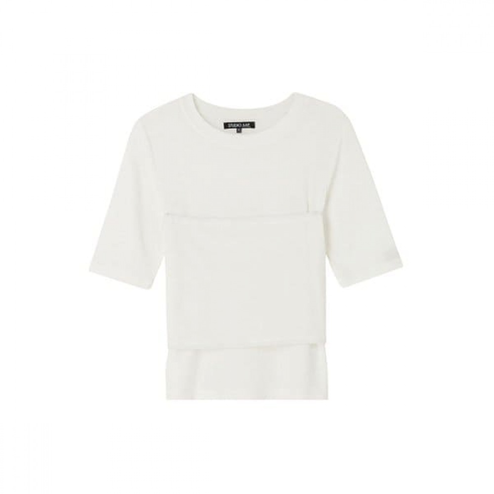 ブランド ツイストビスチェ半袖Tシャツ AR2CT464