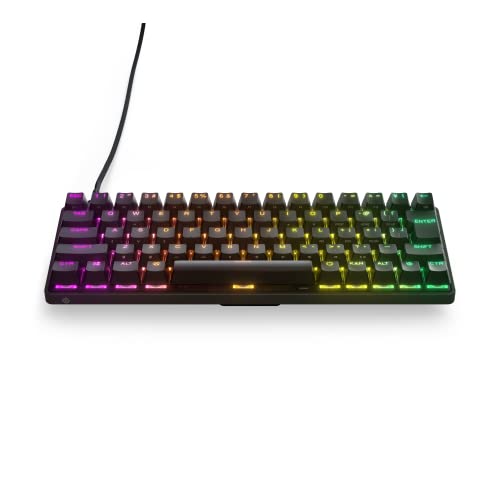 SteelSeries ゲーミングキーボード ミニサイズ Apex 9 Mini JP 有線 日本語配列 レスポンスタイム0.2ms 搭載 アクチュエーションポイント1.0mm設定可能 OptiPoi