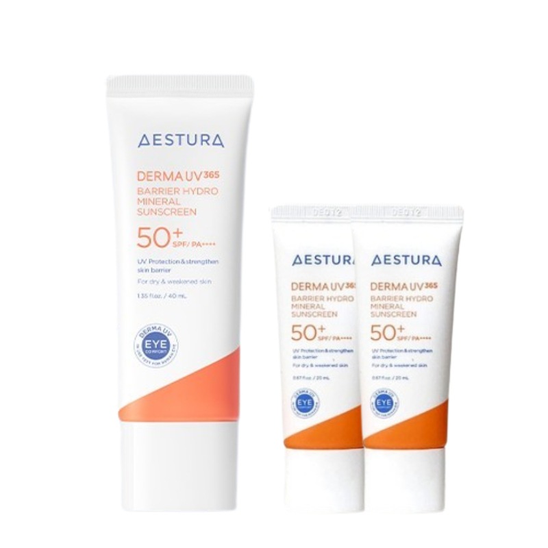 ダーマUV365バリアハイドロミネラルサンスクリーン40ml SPF50+PA++++(+20ml*2) / 敏感肌 乾燥肌 スキンケア