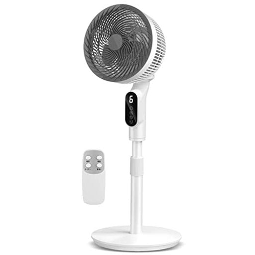 扇風機 サーキュレーター 兼用【2024新登場&節電対策】風量6段階調節 扇風機 DCモーター 静音 せんぷうき扇風機 リビング 首振り リモコン付き さーきゅれーたー 省エネ タイマー付き 60Sパ