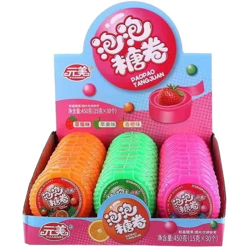 【20点セット】メガ割バブルガムロール フルーツ味 インガム キッズロール バブルガム ビッグロール イチゴ味 アップル味 キャンディー 60個入 子どもの日 159,252円