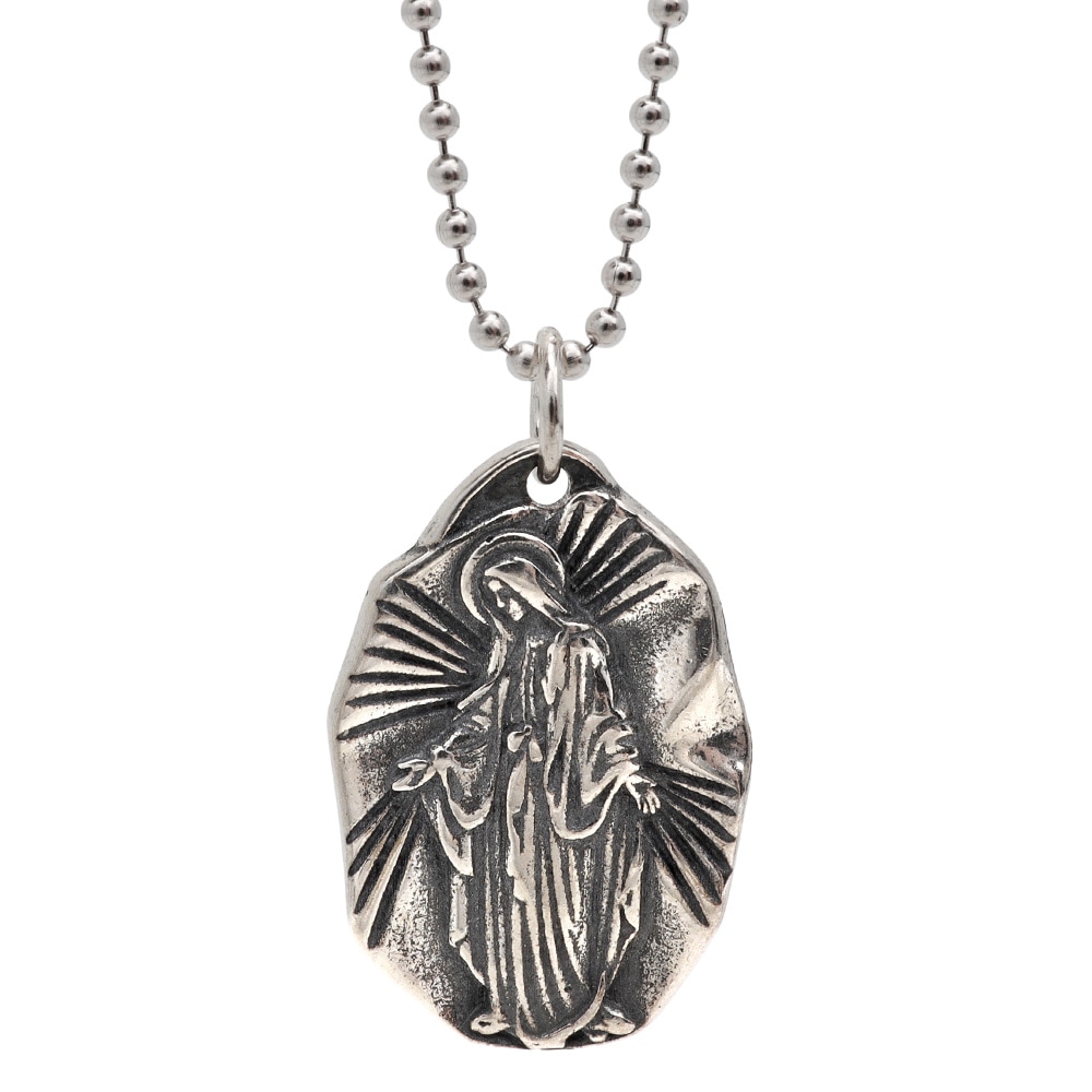 925 メダイネックレス 聖母マリア [cn025]