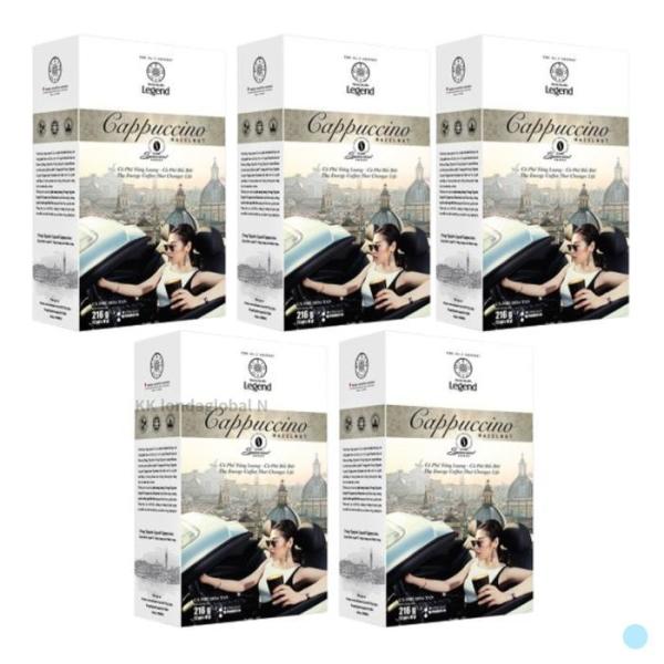 G7 コーヒー ベトナム カプチーノ ヘーゼルナッツ ドリンク 18g 12個 X 5