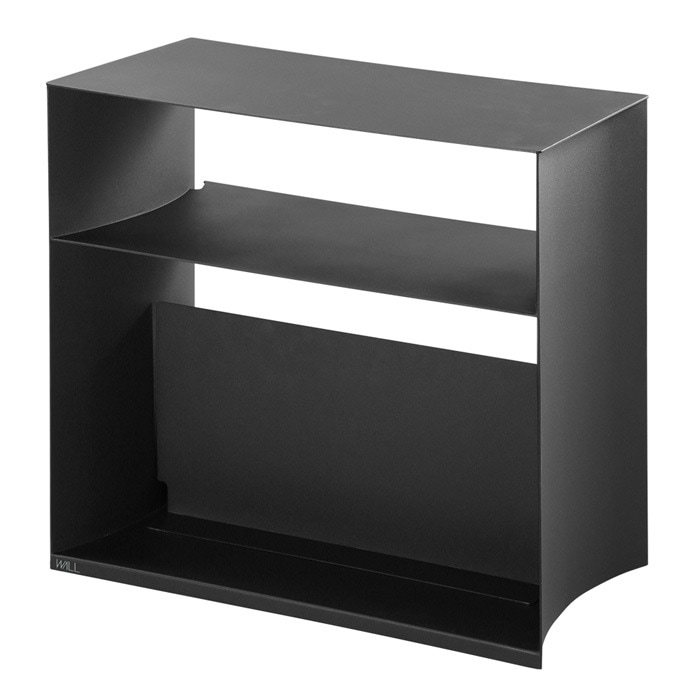 WALLデバイスワゴン A2対応 スチール製 WALLシリーズ WLAS95-SB サテンブラック