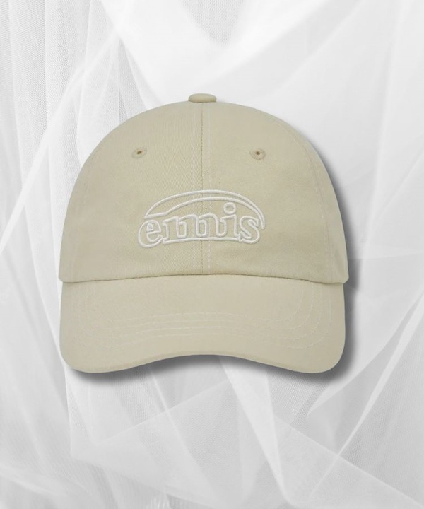 Qoo10 EMIS WHITE STITCH 無地 キャップ