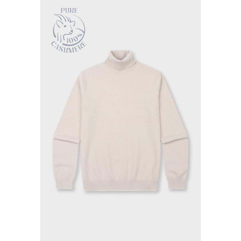 男性ベーシックタートルネックカシミア100％ニット YJ4WCD463_s