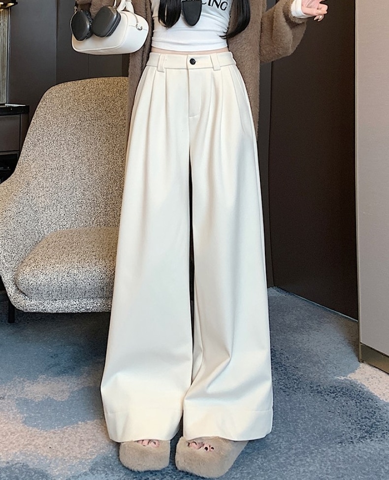 ワイドパンツ レディース タックパンツ ガウチョパンツ タックワイドパンツ ボトムス ハイウエスト ウエストゴム シンプル カジュアル おしゃれ 春 秋 冬 お出かけ 休日 旅行 普段使い 韓国系