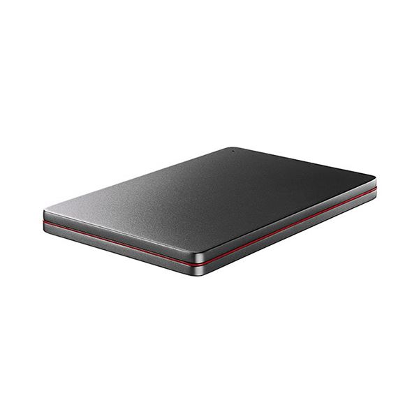 アイオーデータUSB 3.1 Gen1／2.0対応 ポータブルハードディスク「カクうす」 2TB ブラックxレッド HDPX-UTS2K1台