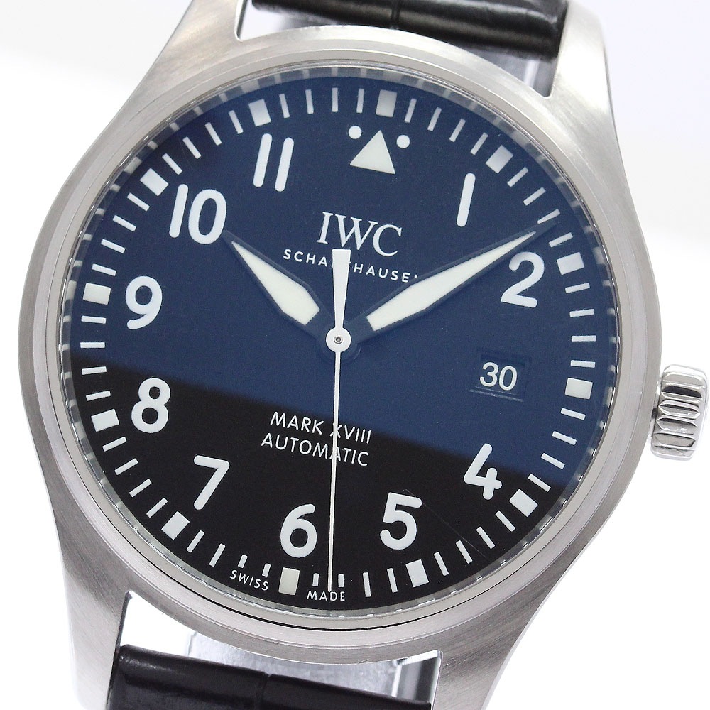 IWC IWC SCHAFFHAUSEN IW327001 パイロットウォッチ マークXVIII デイト 自動巻き メンズ 保証書付き_956369【中古】