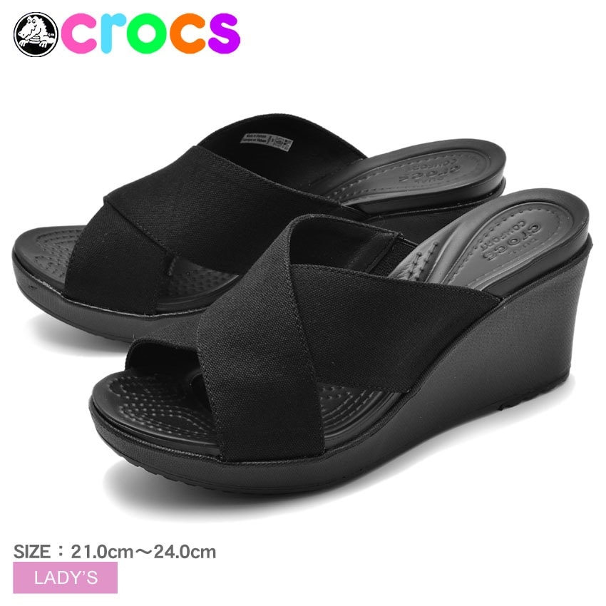 クロックス（crocs） レイ2 ウェッジサンダル 白W8 24㎝ - メルカリ
