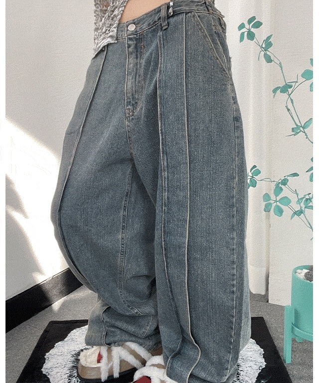 LIV pintuck denim pants (2color)