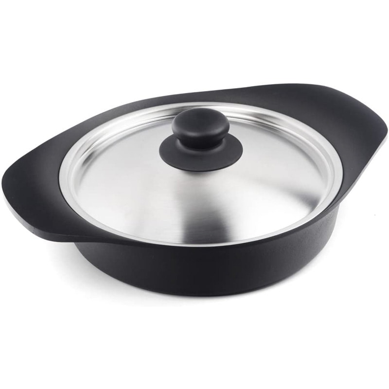 柳宗理 SORI YANAGI 南部鉄器 鉄鍋 浅型 22cm IH対応 ステンレスふた付き 日本製 7,126円