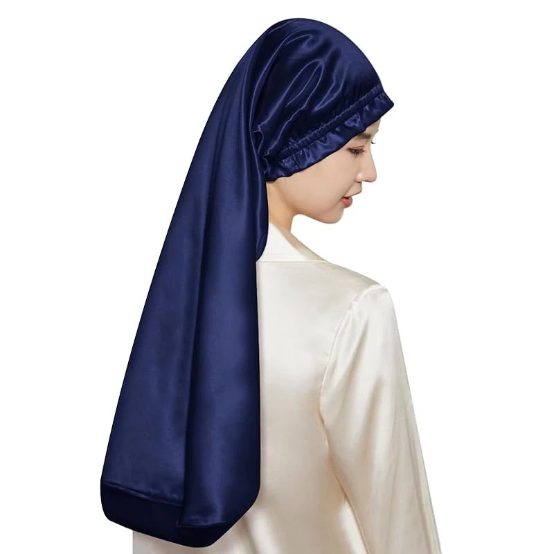 [Utukky] シルクナイトキャップ シルクキャップ 筒型デザイン 朝まで脱落なし シルク100% シルクナイトキャップ ロングヘア用 ヘアキャップ 枝毛・寝癖防止 就寝用 誕生日 プレゼント ミッ