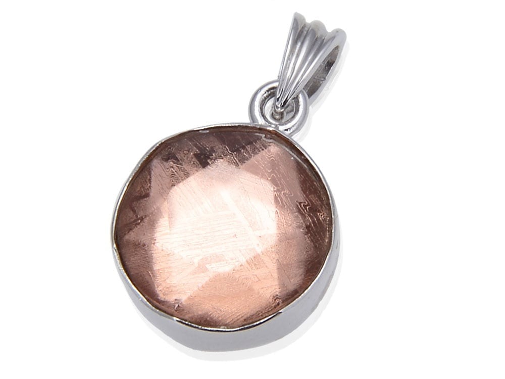 ギベオン ペンダントトップ 10mm ピンクゴールド 六芒星 ペンダント 隕石 シルバー925 アクセサリー メンズペンダント レディースペンダント パワーストーンペンダント 天然石ペンダント ペンダ