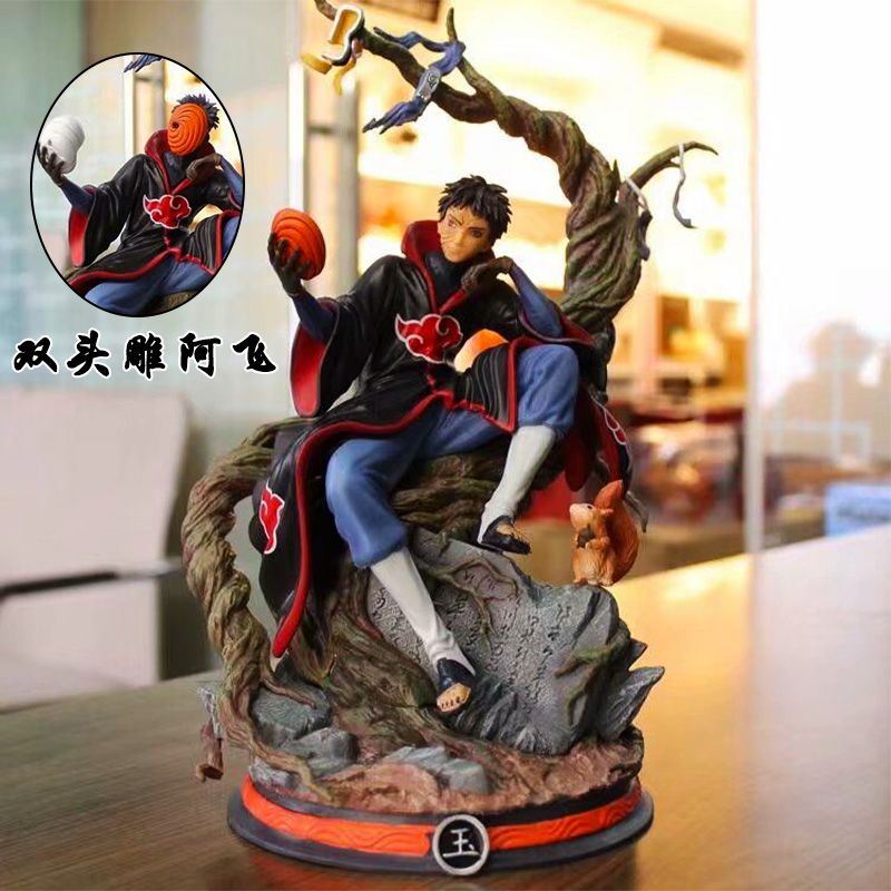 新版の火影忍者暁組織阿飛の手は双頭の彫刻の超巨大な共鳴の模型の彫像を作って人にプレゼントします