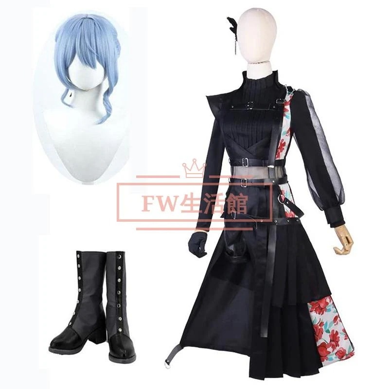 バーチャルライバー VTuber 風 星街すいせい コスプレ衣装 ウィッグ 靴 cosplay 仮装 変装 ハロウィンコスチューム 撮影 演出服 10,770円