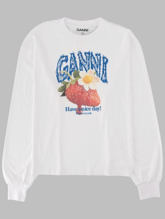 GANNI Women Sweater A1050241 151 WHITE