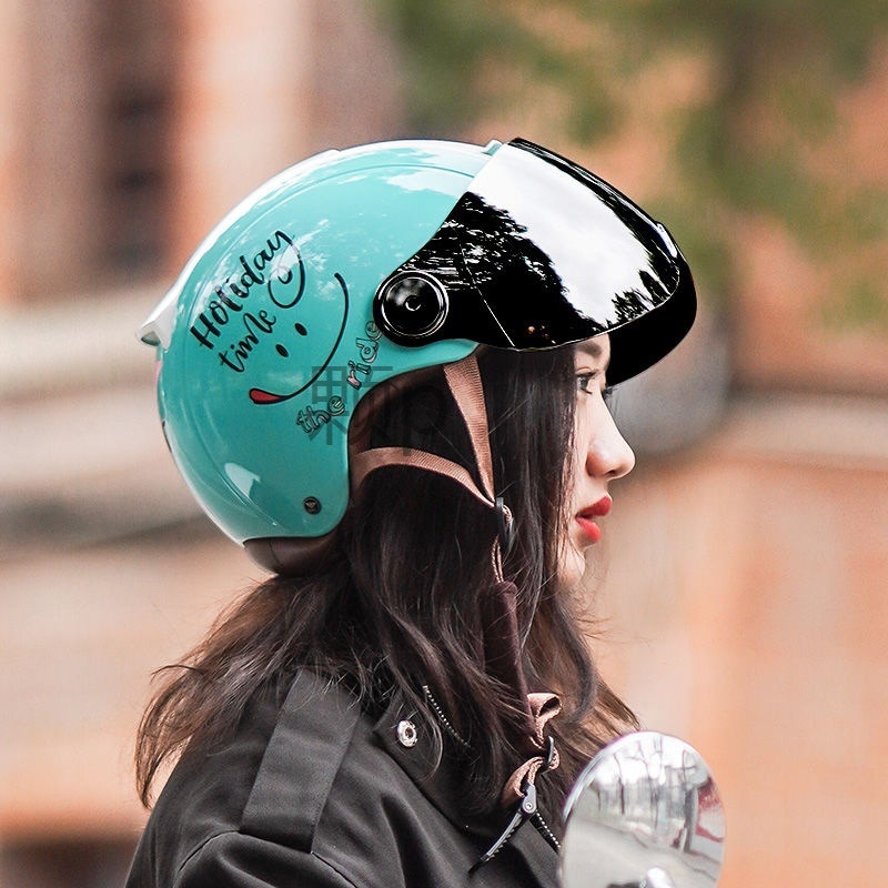 pアイシ 3c ヘルメット 男女兼用 夏 オールシーズン ハーフヘルメット 電気自動車ヘルメット かわいい ハーレー 日焼け止め バイク