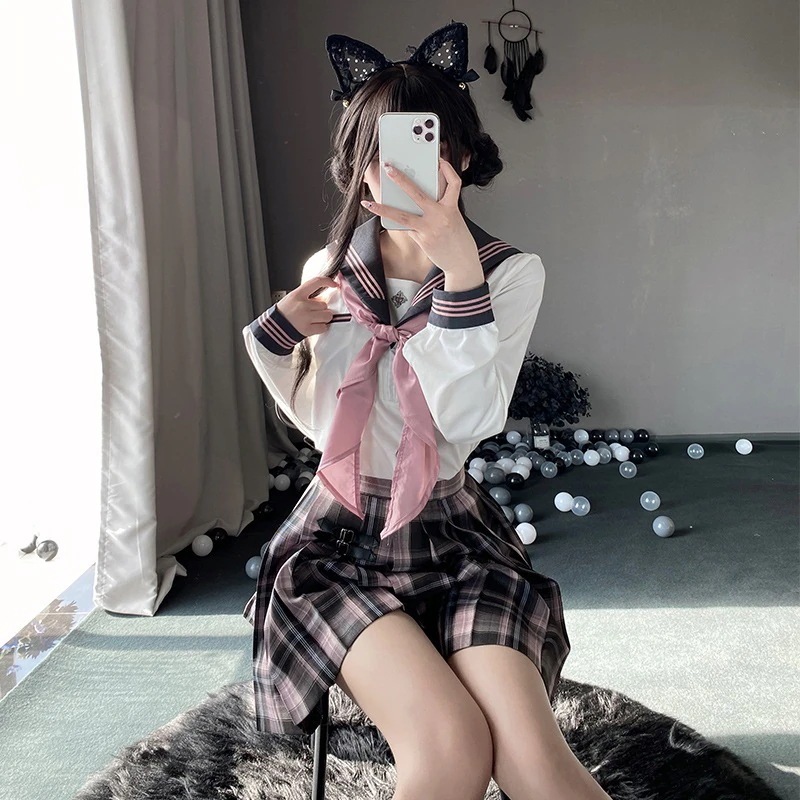 【1つ買うと10つ無料】ミディアムスリーブスーツサマースーツの大学スタイルjkユニフォームスカートレディーススーツフルスクールユニフォーム