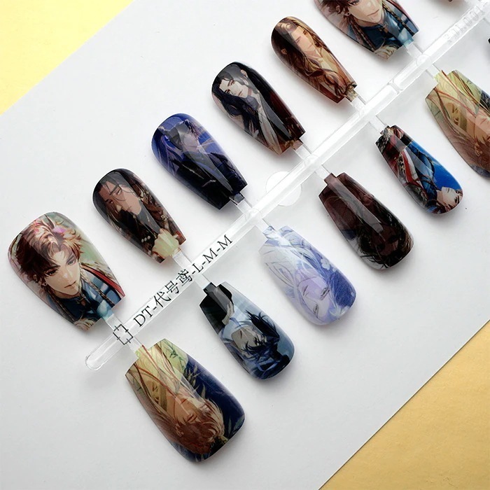コードネーム鳶痛甲ネイル二次元着用甲片付け爪非手作りゼリーパッチ