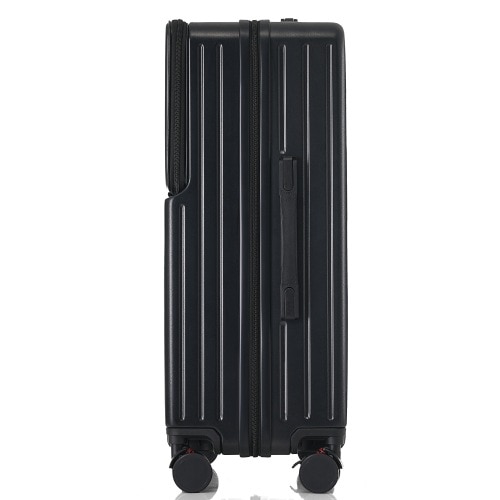 バッグキャリーバッグフロントオープン ストッパー付き キャリーバッグ 13日 大容量 前開き Sサイズ ドリンクホルダー 軽量 機内持ち込み スーツケース かわいい USBポート付き パソコン おしゃ