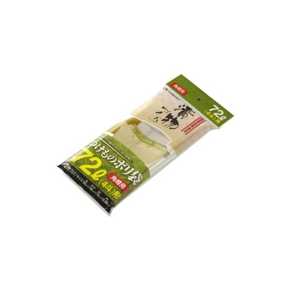 100セット 新漬物ポリ袋/漬物用品 角樽用 72L 4斗 材質：PE クリア キッチン用品 家庭用品 手づくり