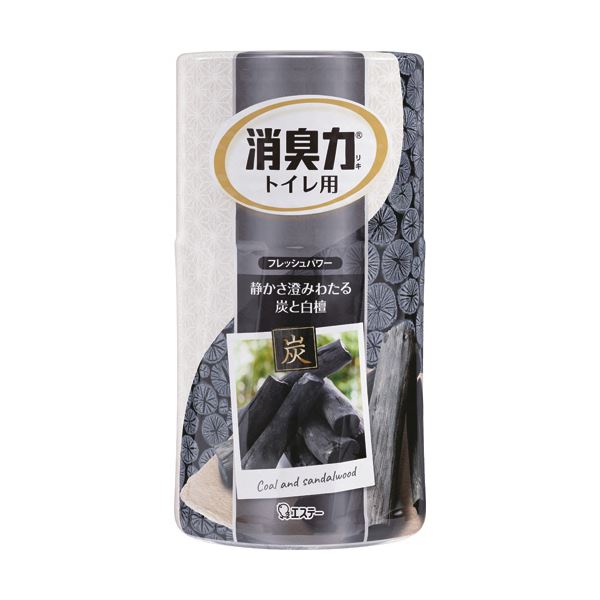 （まとめ）エステー トイレの消臭力 炭と白檀400ml 1セット（5個）(×5セット)