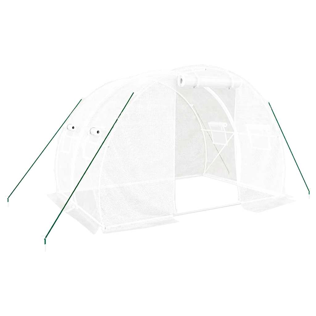 温室 スチールフレーム ホワイト 6m 3x2x2 m