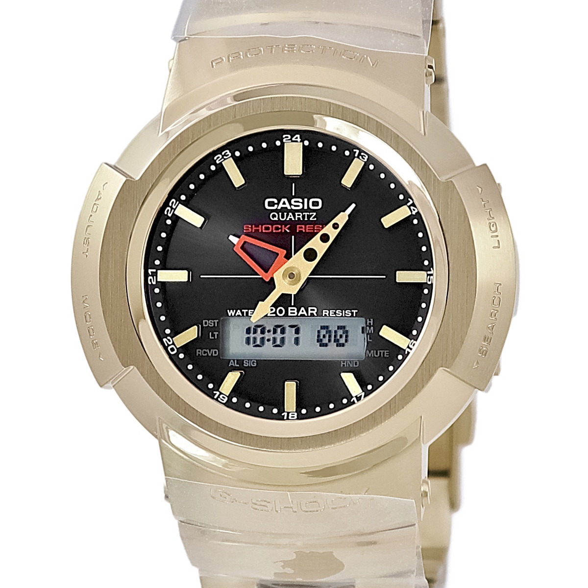 G-SHOCK フルメタル AWM-500GD-9ADR クオーツ メンズ 未使用 タフソーラー 電波時計 耐衝撃 防水 ゴールド 3年保証