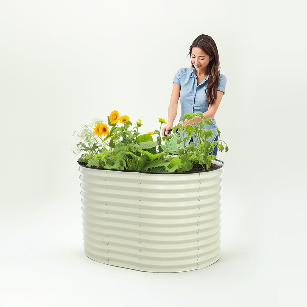 レイズドベッド ガーデンベッド L120×W90×H78cm 腐らない 庭 野菜 プランター 果物栽培用 ガーデンフレーム おしゃれ 組立簡単 ガーデンボックス 屋外 家庭菜園 DIY 野菜 植物 花