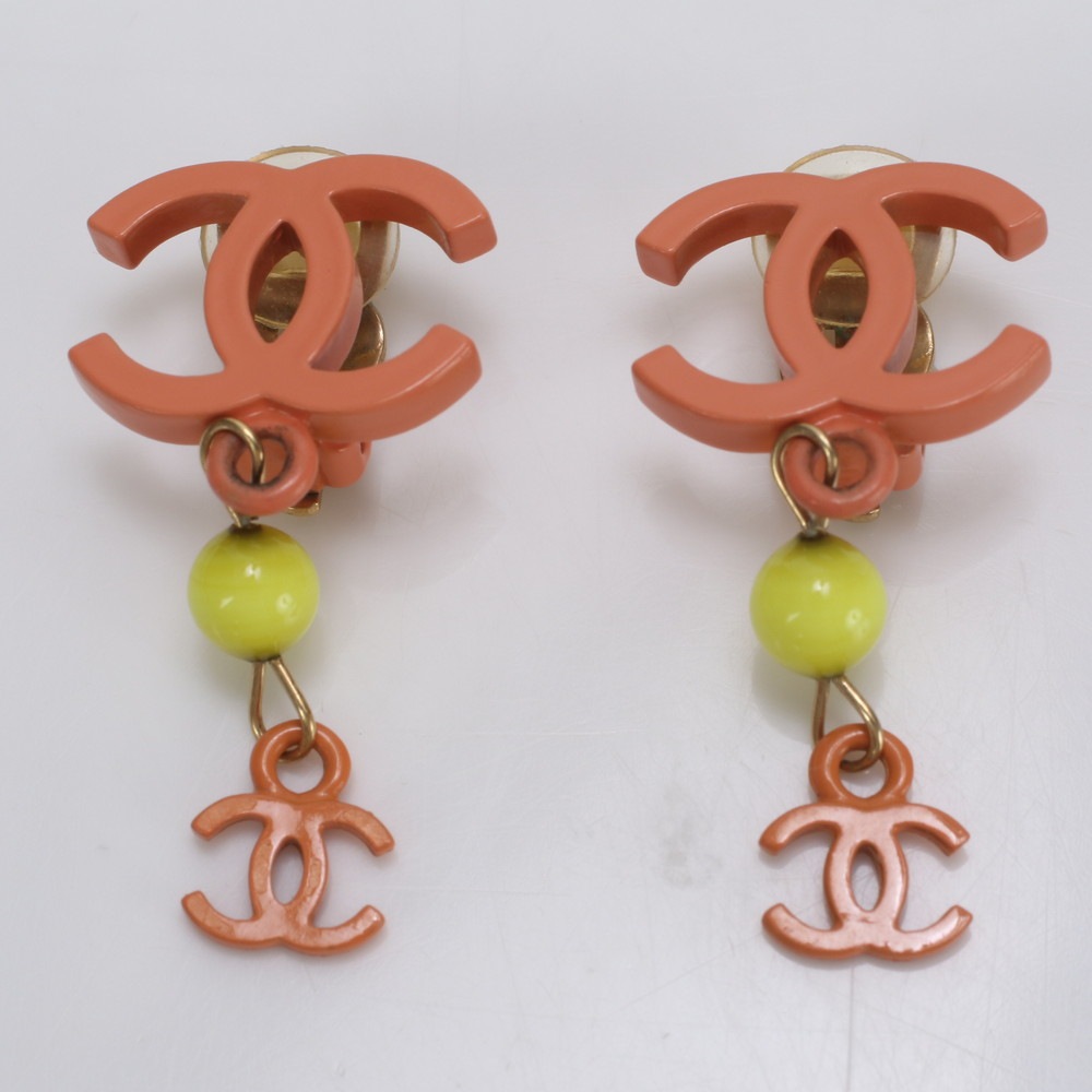 美品 ヴィンテージ 03S ココマーク ビーズ ゴールド アクセサリー イヤリング レディース MME BC9-5 中古