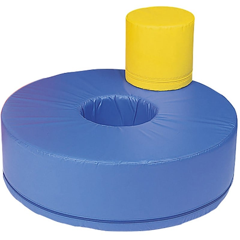 (代引き・個人宅・北海道・沖縄への配送不可)三和体育 ソフロック ドーナツ アオベッ 学校機器 器具 (s9283)