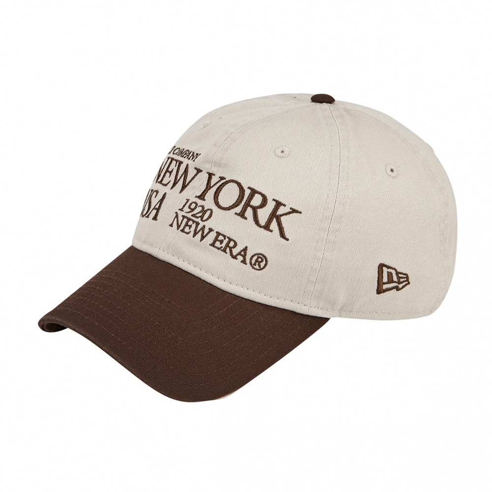 NEWERA ニューヨークスクリプトアンストラクチャードボールキャップストーン/ 14205921