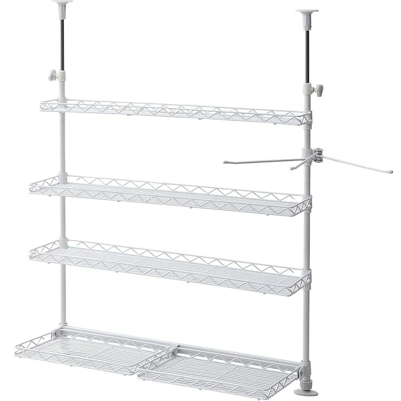 【即納】山善(YAMAZEN) キッチンラック 突っ張り 幅60 ホワイト TKRO-604*(WH)