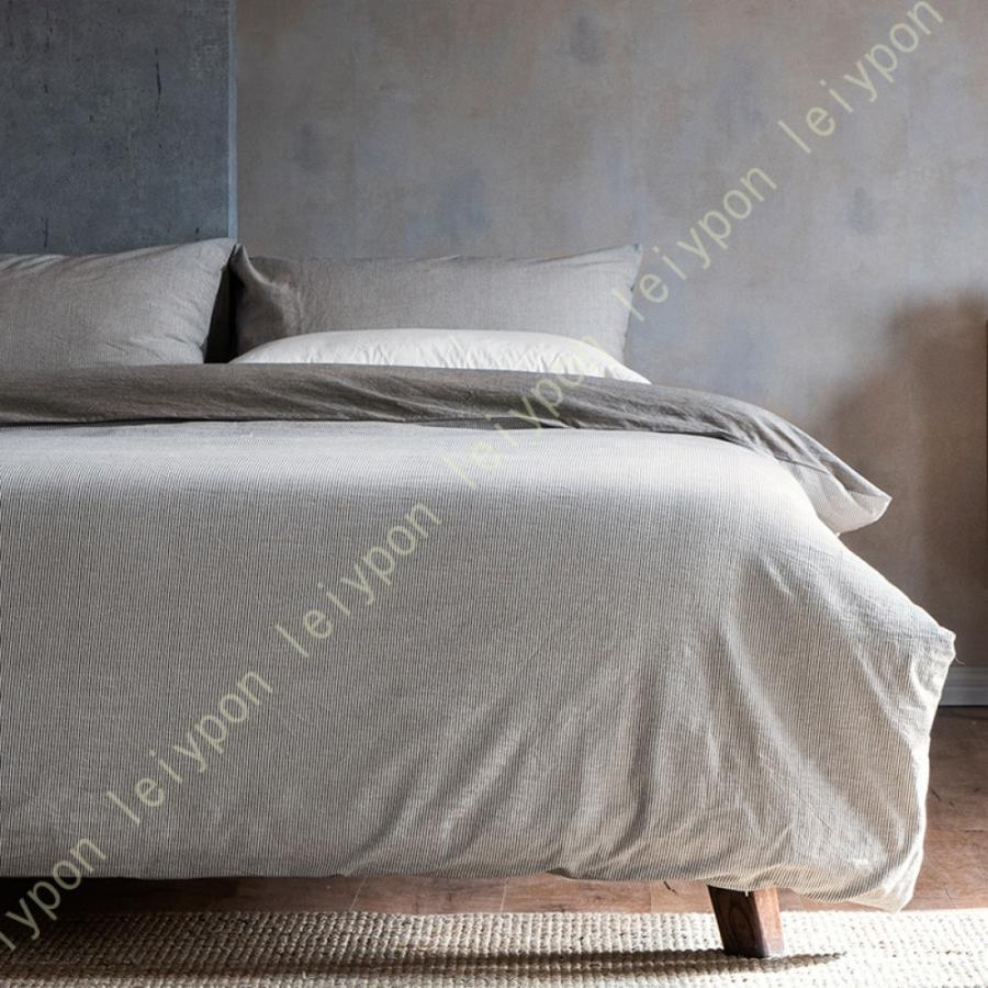 【急速出荷!】掛け布団カバー シングル 4点セット コットン 掛かバー 洗いざらしの綿 洗い替え 布団カバー 防ダニ 掛けふとんカバー リバーシブル 和式 洋式 敷き布団用 7,283円