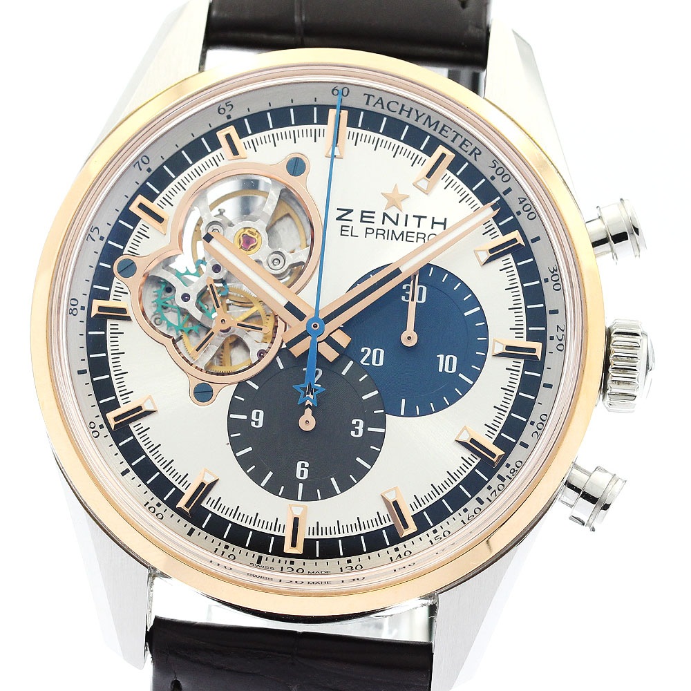 ゼニス ZENITH 51.2080.4061/69.C494 エルプリメロ クロノマスター オープン 自動巻き メンズ 箱・保証書付き_899305【中古】 355,860円