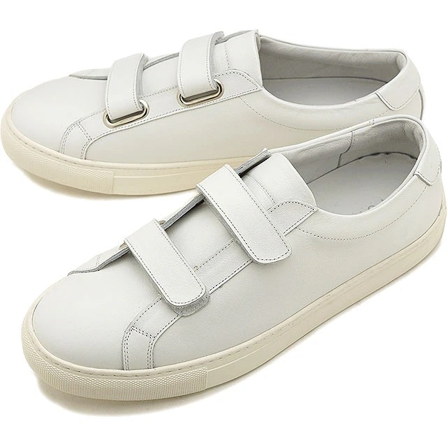 ヨーク YOAK 国産スニーカー ルーク LUKE メンズ 日本製 ベルクロ レザーシューズ 靴 WHITE ホワイト系