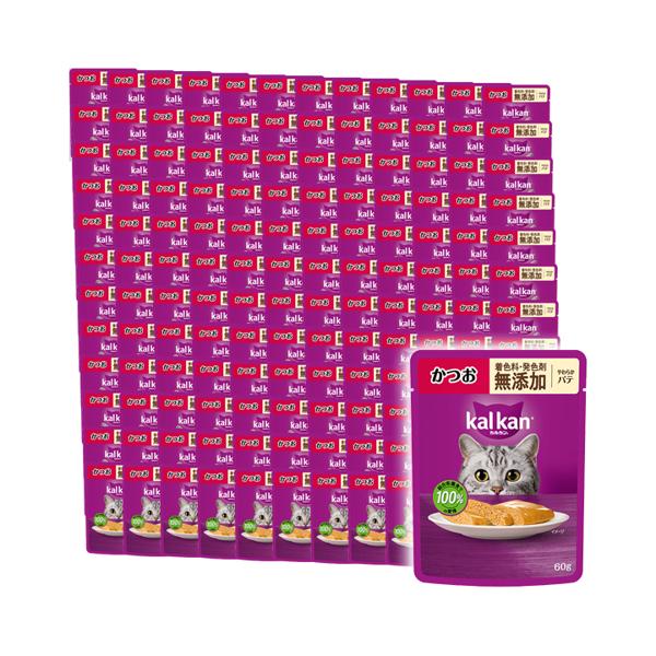 120個セット カルカン パウチ やわらかパテ かつお 着色料・発色剤 無添加 60g