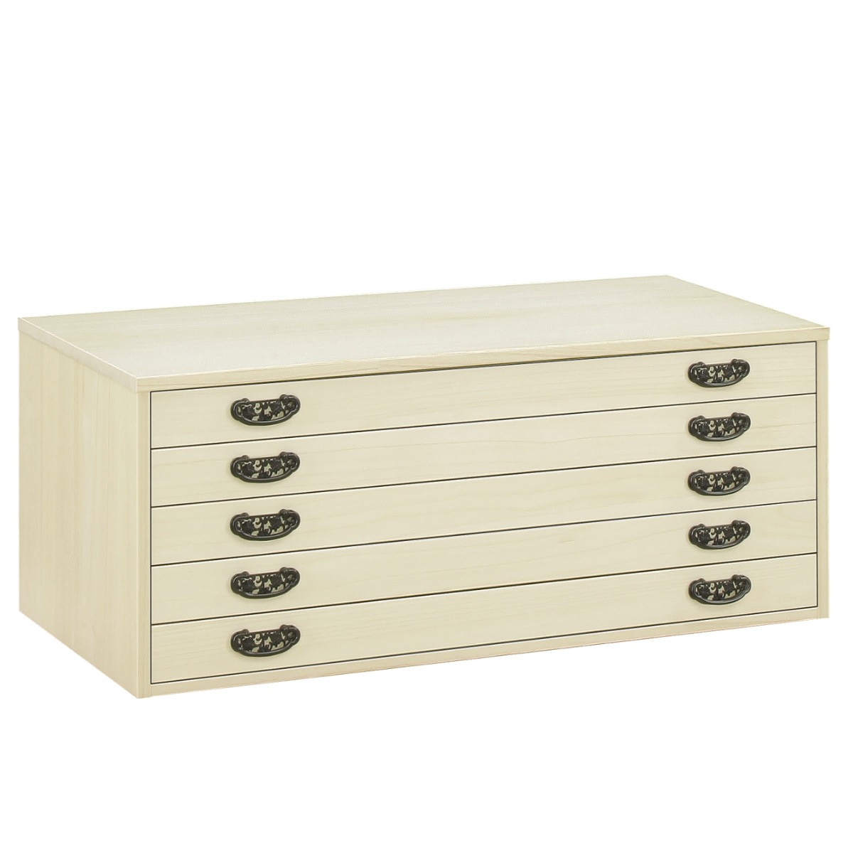 総桐 着物たんす 5段 上置き用 ろうびき仕上 日本製 幅100cm 桐たんす 桐 着物収納 天然木 木製 衣類収納 着物 引出し 完成品 収納 桐箪笥 桐タンス 国産 収納ケース 上置き