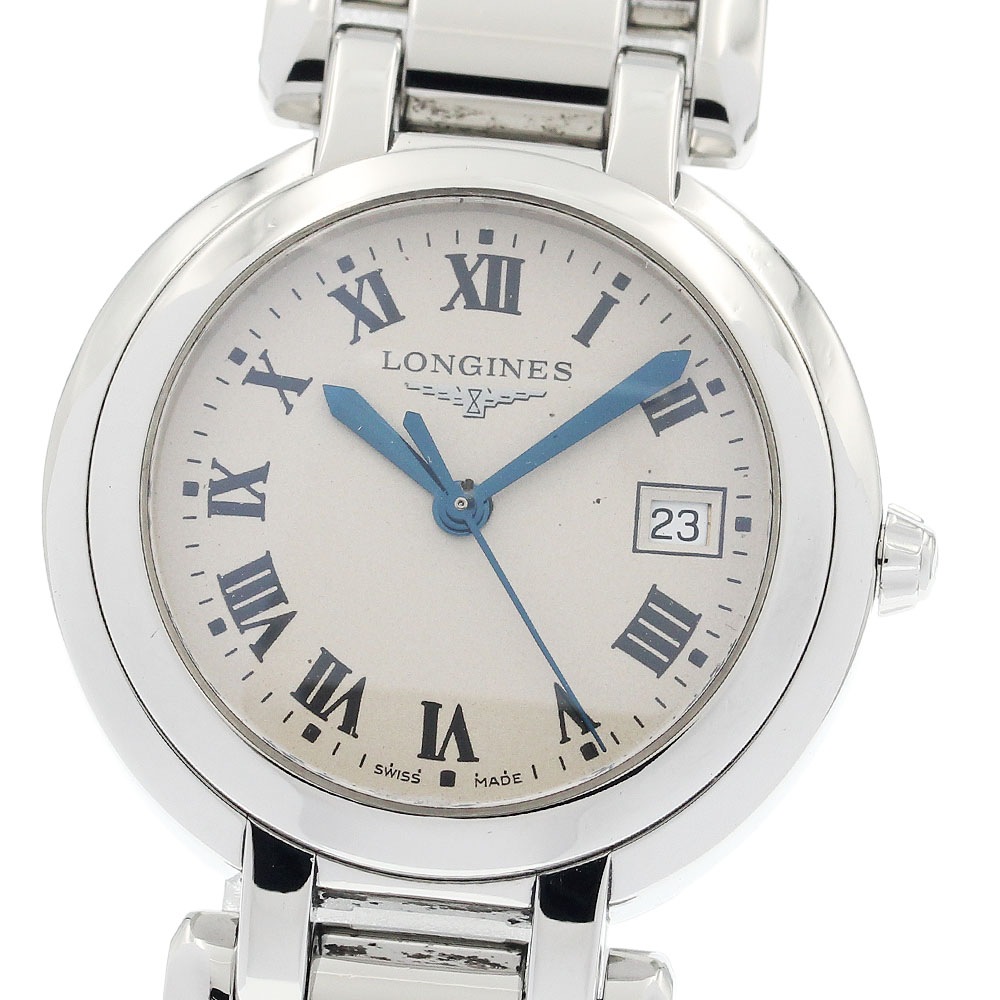 ロンジン LONGINES L8.112.4 プリマルナ デイト クォーツ レディース _934765【中古】