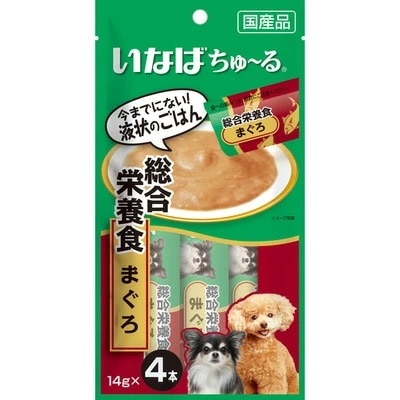 【24個セット】いなばペットフード いなばちゅ~る総合栄養食かつお14g×4本