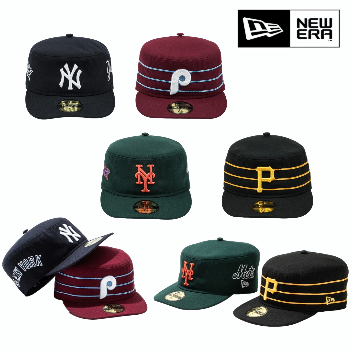 MLB PILLBOX SERIES, 2025 MLBフィルボックス シリーズ コレクション ニューヨーク ヤンキース ピッツバーグ フィラデルフィア ニューヨーク メッツ