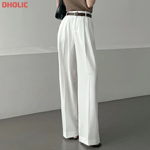 [メガ割りSALE][選べる丈]ハイウエストバックゴムツータックワイドスラックス