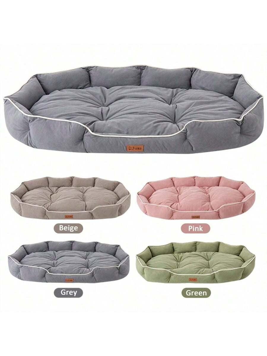 1個 犬/猫用ベッド小型/中型/大型犬に適していますオールシーズン引っかき・噛み付き耐性洗濯機/手洗い可能柔らかく快適な生地防水・滑り止めPET用睡眠マット(詳細画像のサイズチャートを参