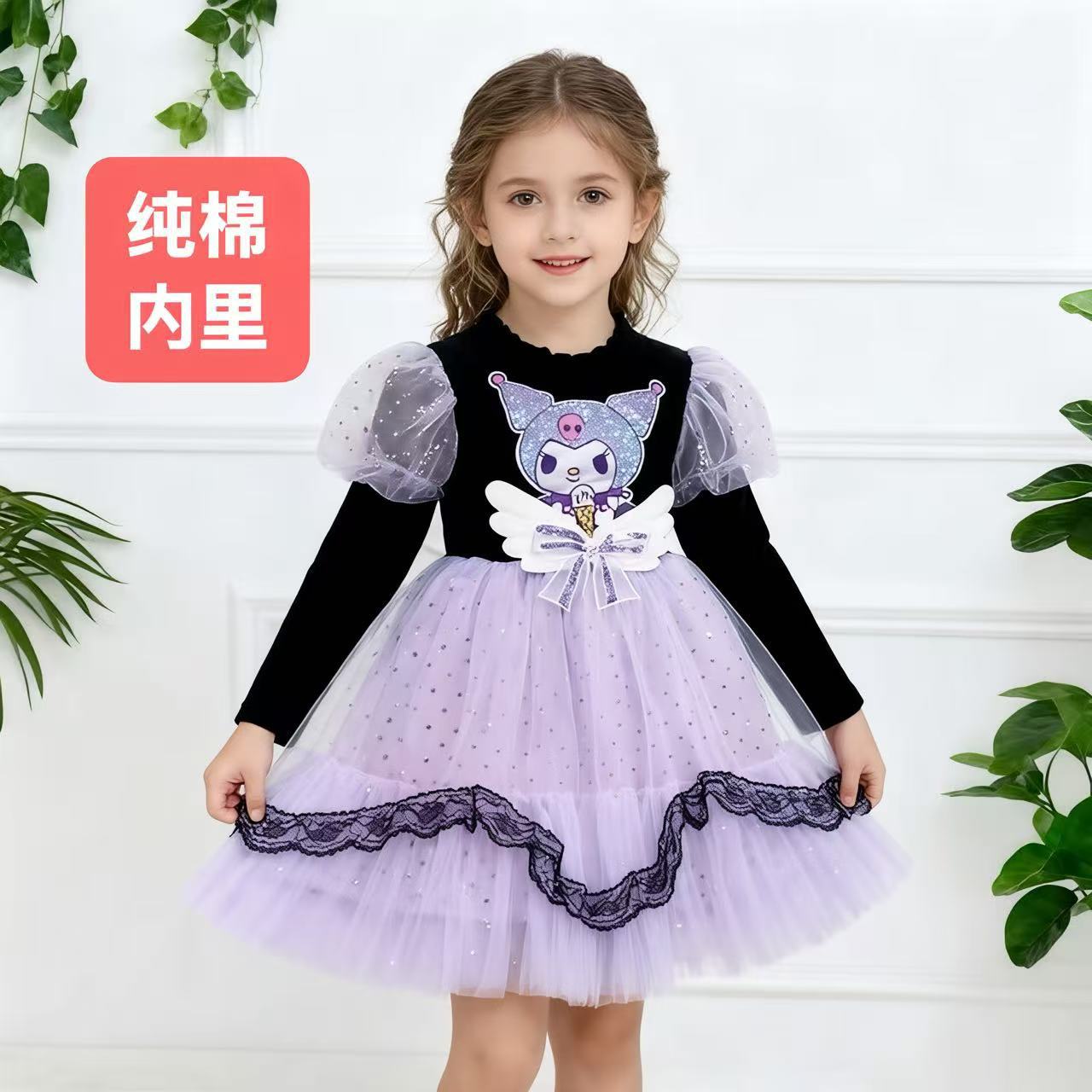 【速達!】おしゃれなキャメル子供スカートロリータ王女スカートクルミスカートクリスマス女の子ワンピース