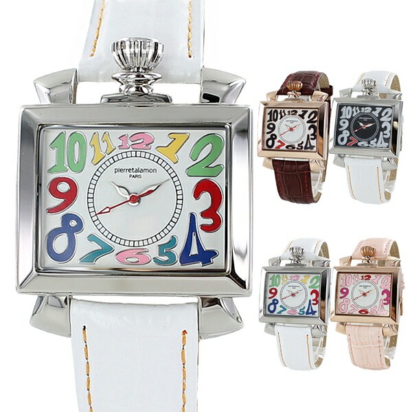 メンズ レディース 腕時計 手表 ピエールタラモン 本革型押し レザーベルト 男性 女性 スクエア 四角 ユニセックス 時計 誕生日贈り物 ギフト 選べる4カラー ポイント消化