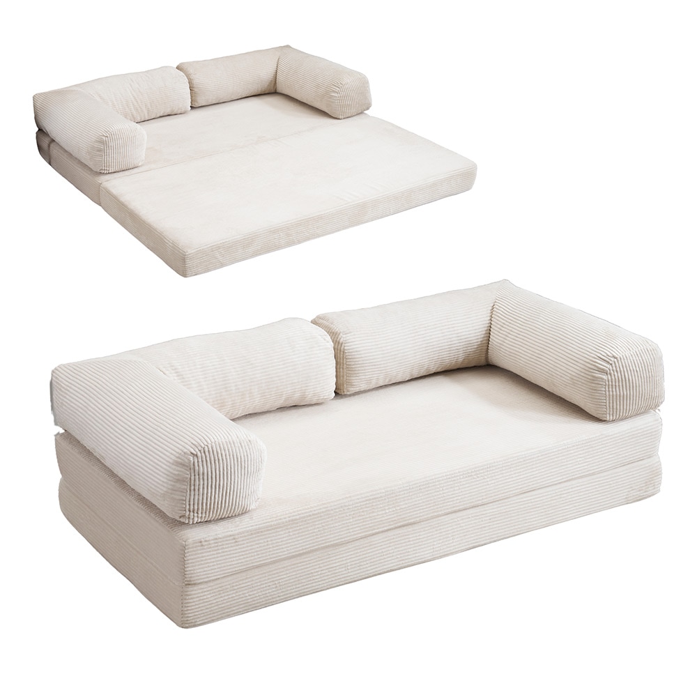 ソファベッド 組立て不要 二人掛け 三人掛け フロアソファ コンパクト ローソファ こたつ用 ソファー 1人暮らし 家庭用 マルチに使える クッション付き 座椅子 1人掛け 完成品 運びに便利だ 圧縮