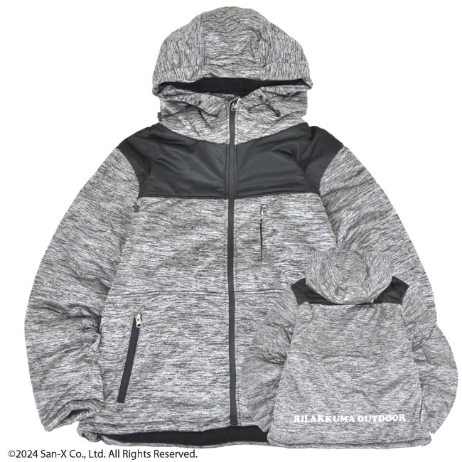 リラックマ アウトドア ヒートジャケット 防風シート