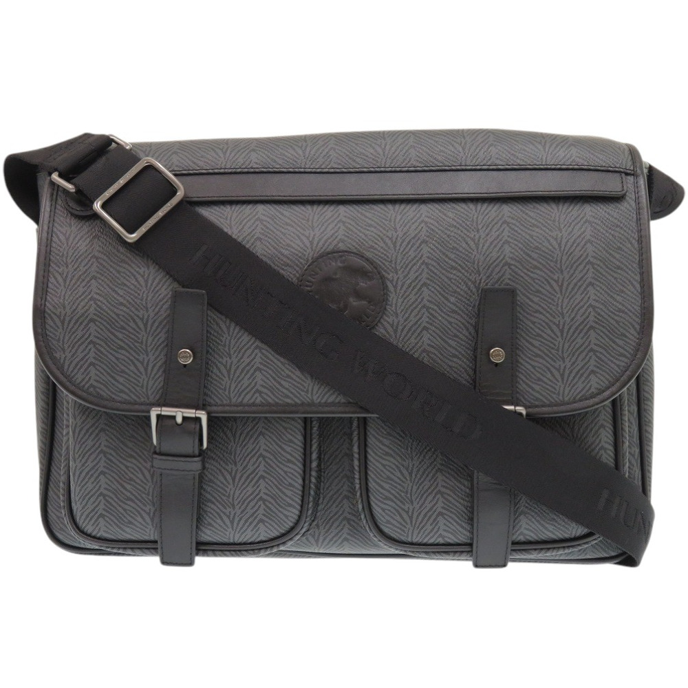 新品同様 ショルダーバッグ レザー ブラック 0722【中古】 メンズ